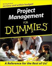 Cover of Project management for dummies by Stanley E. Portny