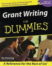 Cover of Grant Writing for Dummies by Beverly A. Browning