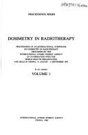 Front cover of Dosimetry in Radiotherapy/Isp760 1 by International Symposium on Dosimetry in Radiotherapy