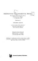 Front cover of Perspectives of Fundamental Physics by C. Schaerf