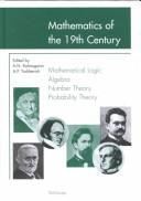 Front cover of Mathematics of the 19th Century by Unknown