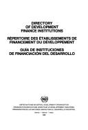 Cover of Directory of Development Finance Institutions (Efs86iib4) by United Nations. Industrial Development Organization.
