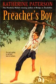 Cover of Preacher's boy by Katherine Paterson