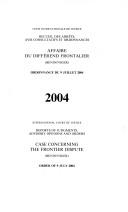 Front cover of International Court of Justice Reports of Judgments, Advisory Opinions And Orders (Ppr) by Unknown