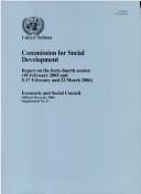Cover of Commission for Social Development by Unknown