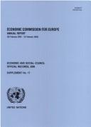 Cover of Economic Commission for Europe by Unknown