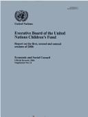 Front cover of Executive Board of the United Nations Children's Fund by Unknown