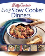 Front cover of Betty Crocker's easy slow cooker dinners by Betty Crocker