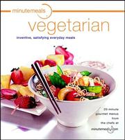 Front cover of minutemeals Vegetarian by Evie Righter