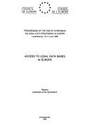 Front cover of Access to legal data bases in Europe by Symposium on Legal Processing in Europe (8th 1985 Luxembourg, Luxembourg)