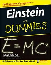 Cover of Einstein for dummies by Carlos I. Calle