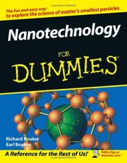 Cover of Nanotechnology for dummies by Richard Booker