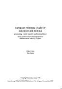 Front cover of European Reference Levels for Education and Training: Promoting Credit Transfer and Mutual Trust by Mike Coles