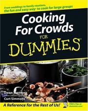 Cover of Cooking for crowds for dummies by Dawn Simmons