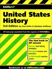 Front cover of CliffsAP United States history by Paul Soifer