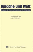 Front cover of Sprache und Welt by Adolfo Murguia