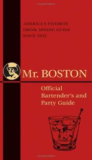 Front cover of Mr. Boston Official bartender's and party guide by Barton Incorporated