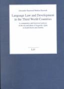 Cover of Language, Law and Development in the Third World Countries by Alexander Kasonde