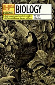 Cover of The HarperCollins dictionary of biology by W. G. Hale