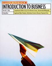Front cover of HCO Intro to Busines by Marvelle S. Colby