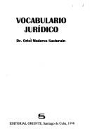 Front cover of Vocabulario juridico by Oeiel Mederos Sasturain