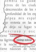 Cover of Minimas Noticias by Unknown