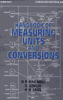 Front cover of Handbook of Measuring Units and Conversions by R.P. Kachru