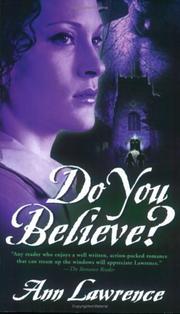 Cover of Do you believe? by Ann Lawrence