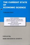 Front cover of Current State of Economic Science, 5 volumes by S., ed. Dahiya