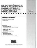Front cover of Electronica Industrial Moderna by Timothy J. Maloney