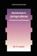 Front cover of Introduction to Jurisprudence by M., T. Ladan