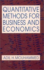 Front cover of Quantitative Methods for Business and Economics by Adil H. Mouhammed