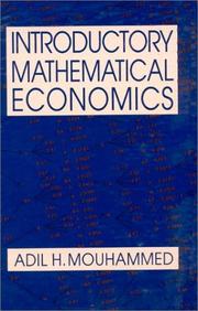 Front cover of Introductory Mathematical Economics by Adil H. Mouhammed