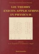 Front cover of Lie theory and its applications in physics II by V. K. Dobrev