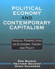 Front cover of Political economy and contemporary capitalism by Heather Boushey