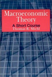 Cover of Macroeconomic Theory by Thomas R. Michl