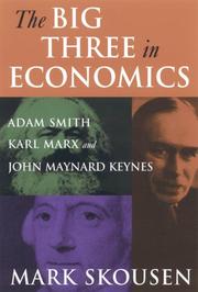 Front cover of The Big Three in Economics by Mark Skousen