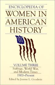 Front cover of Encyclopedia of women in American history by Joyce Oldham Appleby, PhD