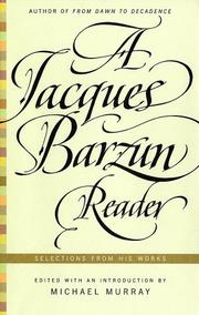 Cover of Essays by Jacques Barzun