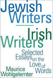 Cover of Jewish writers/Irish writers by Maurice Wohlgelernter