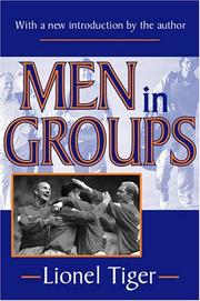 Cover of Men in groups by Lionel Tiger