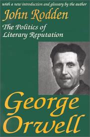 Cover of George Orwell by John Rodden