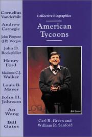 Cover of American Tycoons (Collective Biographies) by William R. Sanford