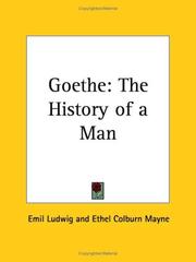 Cover of Goethe by Emil Ludwig