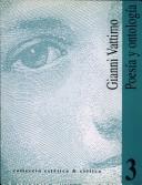 Front cover of Poesia y Ontologia by Gianni Vattimo