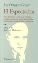Cover of El espectador by José Ortega y Gasset