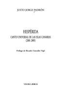 Cover of Hespérida by Justo Jorge Padrón
