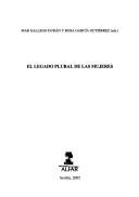 Front cover of El Legado Plural de Las Mujeres by Maria Del Mar Gallego Duran