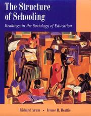 Cover of The structure of schooling by Richard Arum
