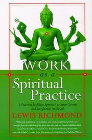 Cover of Work as a spiritual practice by Lewis Richmond